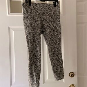 Athleta Black & White Marled High-Waist Leggings